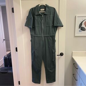Wondery Outdoors green utility jumpsuit